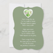 Memorial Service Noite Waterverf Hummingbird Kaart (Achterkant)