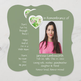 Memorial Service Noite Waterverf Hummingbird Kaart