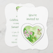 Memorial Service Noite Waterverf Hummingbird Kaart (Voorkant / Achterkant)