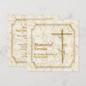 Memorial Service Notice Memory Kaart (Voorkant / Achterkant)
