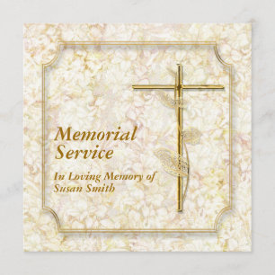 Memorial Service Notice Memory Kaart