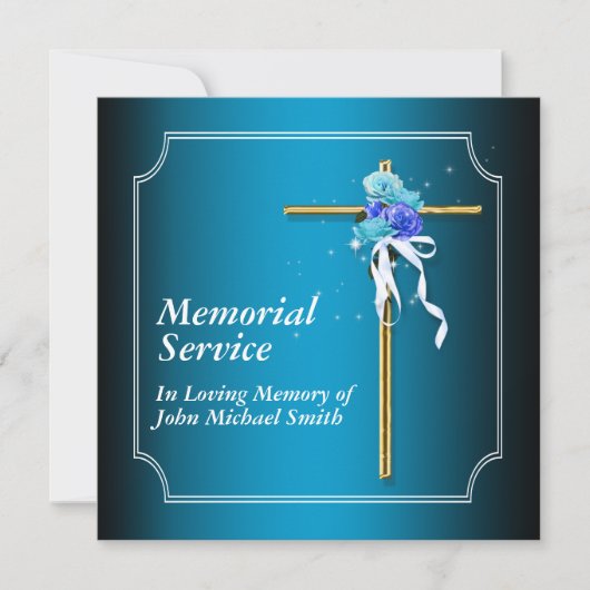 Memorial Service Notice Memory Kaart (Voorkant)