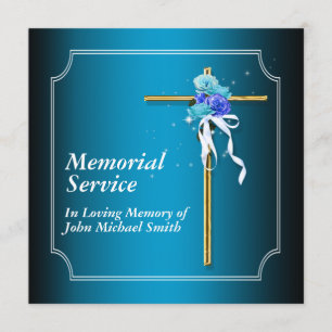 Memorial Service Notice Memory Kaart