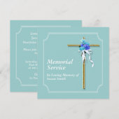 Memorial Service Notice Memory Kaart (Voorkant / Achterkant)