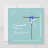 Memorial Service Notice Memory Kaart (Voorkant)