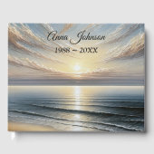 Memorial Service Ocean Sunrise Seascape Gastenboek (Voorkant)