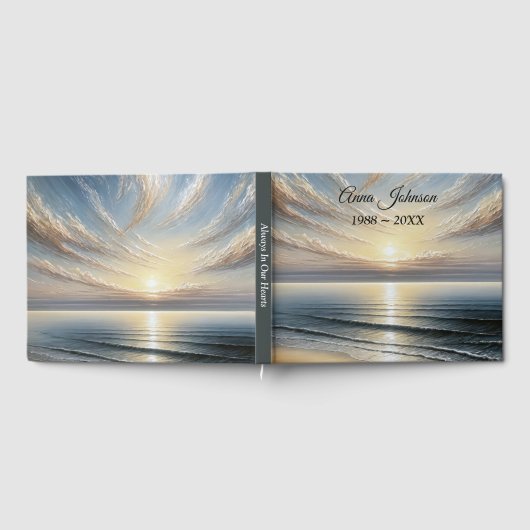 Memorial Service Ocean Sunrise Seascape Gastenboek (Volledig)
