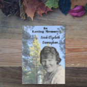 Memorial Service Pine Tree foto Programmakaart