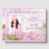 Memorial Service Pink Hydrangea Voeg uw foto toe Gastenboek (Voorkant)