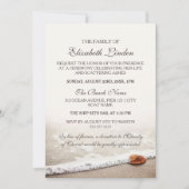 Memorial Service | Schuif op het strand Kaart (Voorkant)