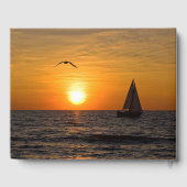 Memorial Service Sunset Sailboat on Lake Michigan Gastenboek (Achterkant)