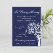 Memorial Service Tree Kaart (Staand voorkant)