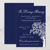 Memorial Service Tree Kaart (Voorkant / Achterkant)