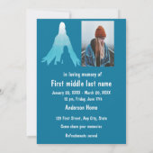 Memorial Service uitnodigen in de armen van Jezus Kaart (Achterkant)