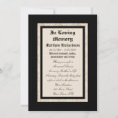 Memorial Service Uitnodiging Aankondiging Sjabloon (Voorkant)