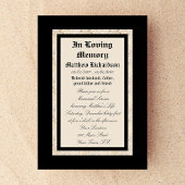 Memorial Service Uitnodiging Aankondiging Sjabloon