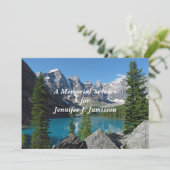 Memorial Service Uitnodiging Bergen Meer (Staand voorkant)