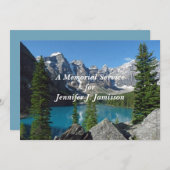 Memorial Service Uitnodiging Bergen Meer (Voorkant / Achterkant)