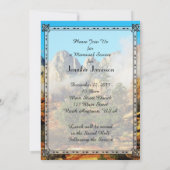 Memorial Service uitnodiging, Canyon met wolken Kaart (Achterkant)