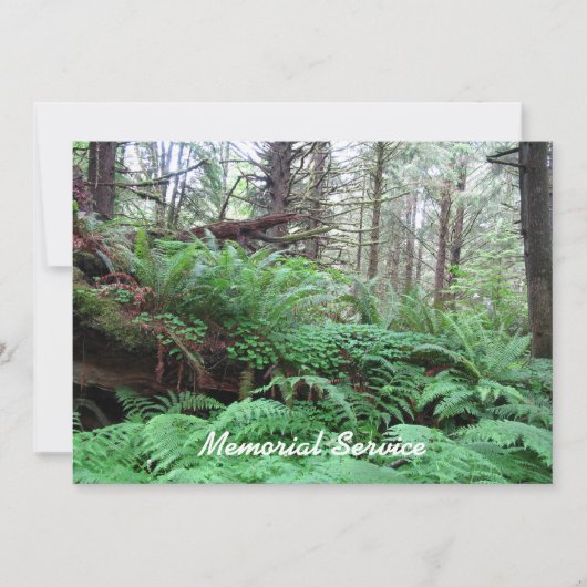 Memorial Service uitnodiging - Vreedzame uitnodigi (Voorkant)