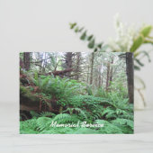 Memorial Service uitnodiging - Vreedzame uitnodigi (Staand voorkant)