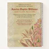 Memorial Service Victoriaans Angel Guestbook Notitieboek (Achterkant)