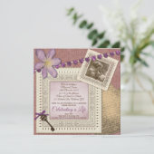 Memorial Service Victoriaans  paper Foto Kaart (Staand voorkant)