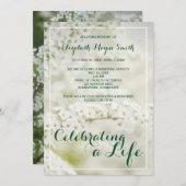 Memorial Service Viering van de Baby van het leven Kaart (Voorkant / Achterkant)