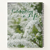Memorial Service Viering van een Life Guest Book Notitieboek (Achterkant)