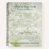 Memorial Service Viering van een Life Guest Book Notitieboek (Voorkant)