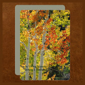 Memorial Service Viering van het leven Aspen Herfs Kaart