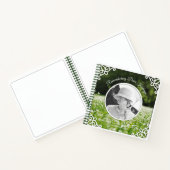 Memorial Service Wildflower Meadow Photo Guestbook Notitieboek (Binnen)