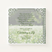 Memorial Service Wildflower Meadow Photo Guestbook Notitieboek (Achterkant)