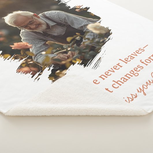 Memorial Sherpa Blanket Loss of Loved One Photo Sherpa Deken (3/4)