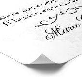 Memorial Sign - Golden Yellow Flowers Poster (Hoek)