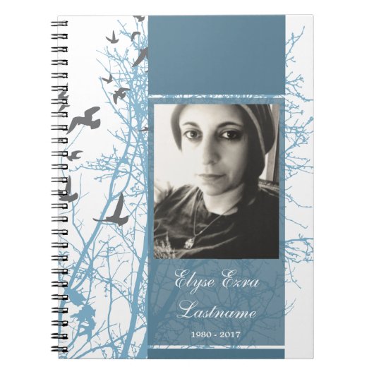 memorial silhouscreen gastenboek notitieboek (Voorkant)