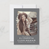 Memorial Simple and Modern Photo Lijst Bedankkaart (Voorkant)