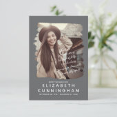 Memorial Simple and Modern Photo Lijst Bedankkaart (Staand voorkant)