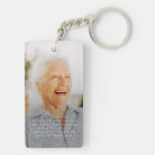 Memorial Simple Forever in ons hart Foto Sleutelhanger (achterkant)