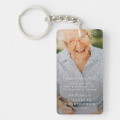 Memorial Simple Forever in ons hart Foto Sleutelhanger (Voorkant)