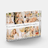 Memorial Simple Minimalist Modern 10 Afbeelding Co Fotoblokken (Links)