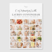 Memorial Simple Modern Minimalist 25 Photo Collage (Voorkant)