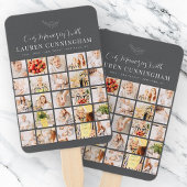 Memorial Simple Modern Minimalist 25 Photo Collage Handwaaier