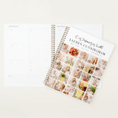 Memorial Simple Modern Minimalist 25 Photo Collage Planner (Display)