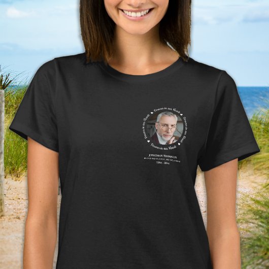 Memorial Simple Photo Persoonlijke Keepomwille T-shirt