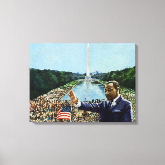 Memorial Speech 2001 Canvas Afdruk (Voorkant)