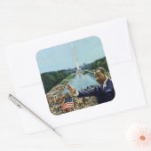 Memorial Speech 2001 Vierkante Sticker (Envelop)