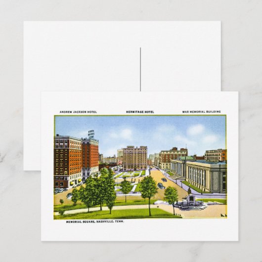 Memorial Square, Nashville, Tennessee Briefkaart (Voorkant / Achterkant)