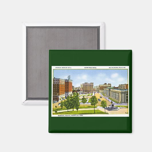 Memorial Square, Nashville, Tennessee Magneet (Voorkant / Achterkant)