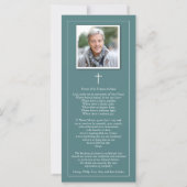 Memorial St Christopher Begrafenis Dank u kaart (Achterkant)